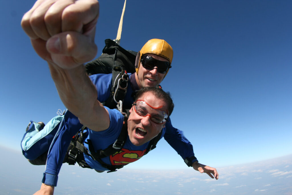 What is skydiving?