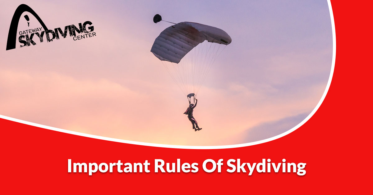 important rules of skydiving