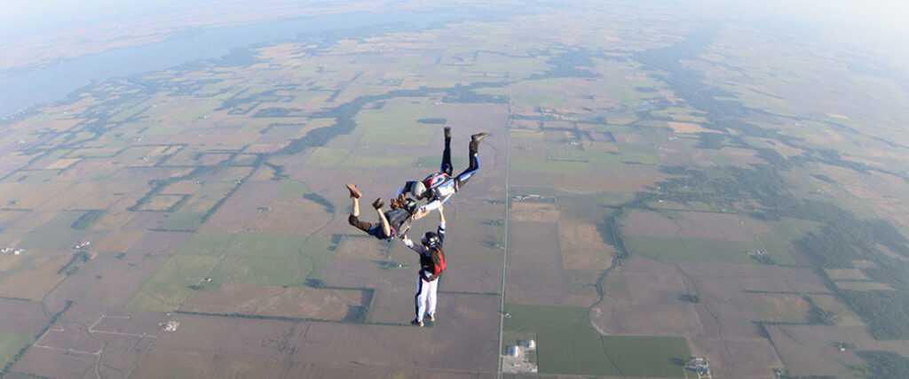 Skydiving Over Carlyle Lake